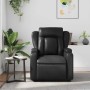 Sillón de masaje reclinable cuero sintético negro