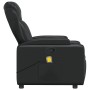 Sillón de masaje reclinable cuero sintético negro