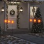 Lámparas de Navidad LED plegables 3 unidades rojo 35 cm