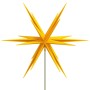 Lámpara de Navidad LED plegable 3 unidades amarillo 35 cm