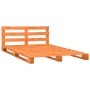 Estructura de cama palets madera maciza pino marrón 200x200cm
