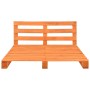 Estructura de cama palets madera maciza pino marrón 200x200cm