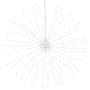 Luces de Navidad de estrellas 4 uds 140 LED blanco cálido 17 cm