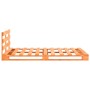 Estructura de cama palets madera maciza pino marrón 200x200cm