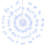 Luces de Navidad de estrellas 140 LED blanco frío 17 cm