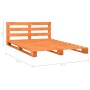 Estructura de cama palets madera maciza pino marrón 200x200cm