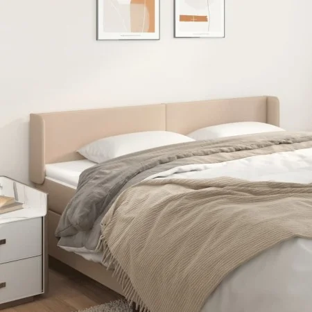 Kopfteil aus Cappuccino-Kunstleder, 203 x 16 x 78/88 cm von vidaXL, Kopf- und Fußteile - Ref: Foro24-3118601, Preis: 66,85 €,...