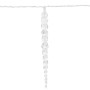 Luces carámbano Navidad 200 LED blanco frío acrílico PVC 20 m