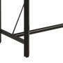 Mesa alta de hierro y madera maciza de mango 180x70x107 cm
