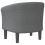Sillón de tela gris oscuro