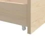 Bed frame with drawers solid pine wood 90x200 cm by vidaXL, Beds and slatted bases - Ref: Foro24-322159, Price: 156,32 €, Dis...