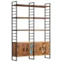 4-tier shelving solid recycled wood 124x30x180 cm by vidaXL, Bookcases and shelves - Ref: Foro24-284415, Price: 402,60 €, Dis...