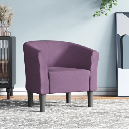 Sillón de tela morado