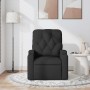 Sillón reclinable de masaje de tela negro
