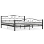 Estructura de cama sin colchón acero negro 180x200 cm