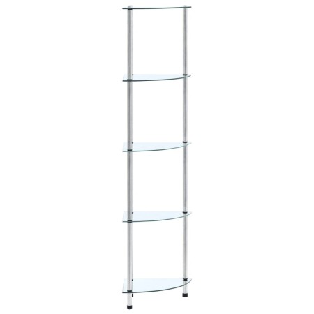 5-tier transparent tempered glass shelf 30x30x130 cm by vidaXL, Bookcases and shelves - Ref: Foro24-249516, Price: 42,89 €, D...