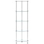 5-stufiges Regal aus transparentem Hartglas, 30 x 30 x 130 cm von vidaXL, Bücherregale und Regale - Ref: Foro24-249516, Preis...