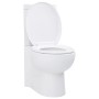 Inodoro WC de esquina cerámica blanco