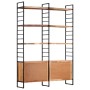 4-tier solid acacia wood shelf 124x30x180 cm by vidaXL, Bookcases and shelves - Ref: Foro24-284416, Price: 432,93 €, Discount: %