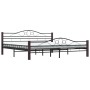 Estructura de cama sin colchón metal negro 200x200 cm