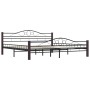 Estructura de cama sin colchón metal negro 200x200 cm