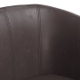 Sillón cuero sintético marrón