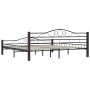 Estructura de cama sin colchón metal negro 200x200 cm