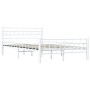 Estructura de cama sin colchón metal blanco 140x200 cm