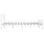 Estructura de cama sin colchón metal blanco 140x200 cm