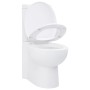 Inodoro WC de esquina cerámica blanco
