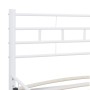 Estructura cama con cabecero sin colchón metal blanco 160x200cm