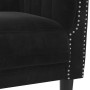 Sillón de terciopelo negro