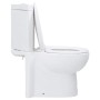 Inodoro WC de esquina cerámica blanco