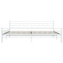 Estructura de cama sin colchón metal blanco 180x200 cm