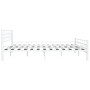 Estructura de cama sin colchón metal blanco 180x200 cm