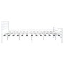 Estructura de cama sin colchón metal blanco 200x200 cm