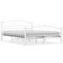 Estructura de cama sin colchón metal blanco 140x200 cm