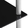 5-stufiges Regal aus schwarzem Hartglas, 40 x 40 x 130 cm von vidaXL, Bücherregale und Regale - Ref: Foro24-249511, Preis: 55...