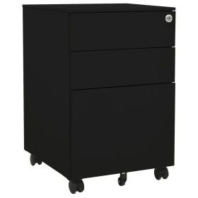 Black steel filing cabinet 39x45x60 cm by vidaXL, Filing cabinets - Ref: Foro24-335980, Price: 159,25 €, Discount: %