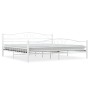 Estructura de cama sin colchón metal blanco 200x200 cm