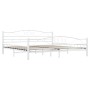 Estructura de cama sin colchón metal blanco 200x200 cm