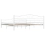 Estructura de cama sin colchón metal blanco 200x200 cm