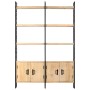 4-level solid mango wood shelf 124x30x180 cm by vidaXL, Bookcases and shelves - Ref: Foro24-284417, Price: 386,81 €, Discount: %
