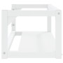 Estructura de lavabo suspendido hierro blanco 79x38x31 cm de vidaXL, Tocadores de baño - Ref: Foro24-338492, Precio: 36,77 €