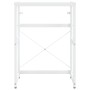 Weiße Waschbeckenstruktur aus Eisen, 59 x 38 x 83 cm von vidaXL, Badezimmerwaschtische - Ref: Foro24-338497, Preis: 56,28 €, ...