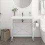 Estructura de lavabo de hierro blanco 79x38x83 cm de vidaXL, Tocadores de baño - Ref: Foro24-338498, Precio: 51,05 €, Descuen...