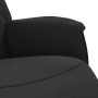 Sillón reclinable con reposapiés tela negra