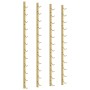 Wall wine rack for 12 bottles 2 units golden iron by vidaXL, Wine racks - Ref: Foro24-340882, Price: 84,59 €, Discount: %