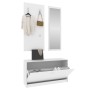 Set de mueble zapatero 3 en 1 madera contrachapada blanco | Foro24.es | Tu tienda online para hogar, jardín y más Foro24.es