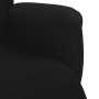 Sillón reclinable con reposapiés terciopelo negro